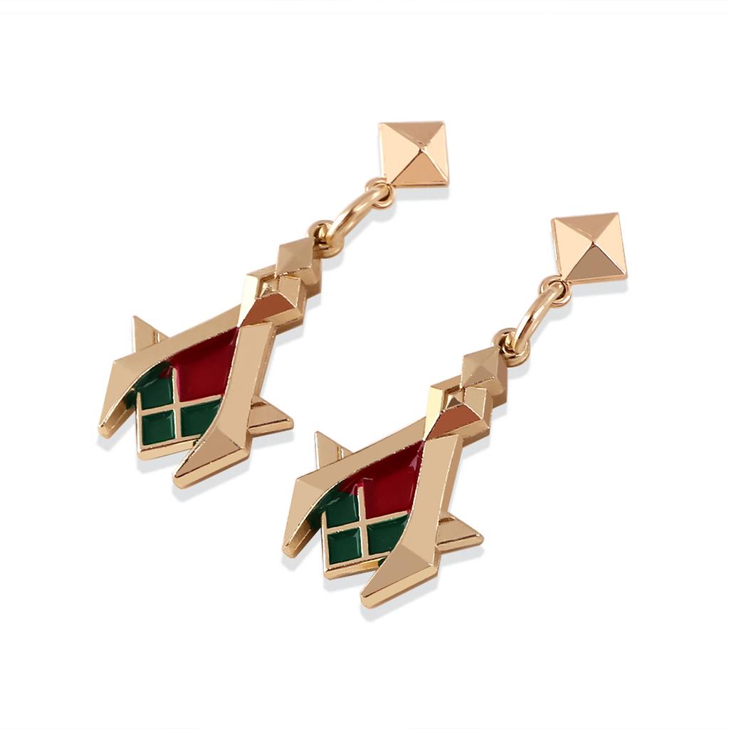 Genshin Impact Game Kaveh Earrings Dangle Ear Studs Fashion Women Girls' Earrings Charm Eardrop Pendant Jewelry Accessories