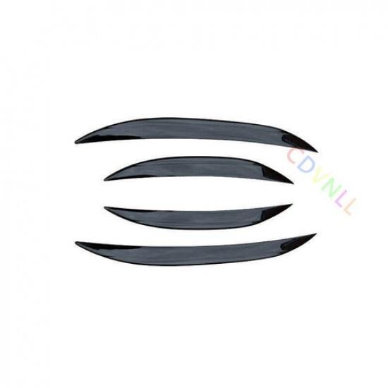 For Benz GLC X254 2023-2024 Glossy Black Front Fog Light Lamp Strip Trim 4PCS