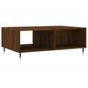 Coffee Table Brown Oak Effect 90 X 60 X 35 Cm Engineered Wood