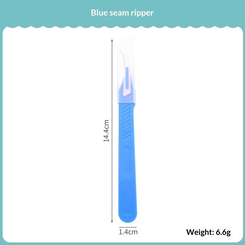 1Set Blue Sewing Ripper Kit With Thread Ripper Seam Ripper And Scissors For Removing Stitches