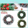 Plush Pvc 11.8-23.6in Christmas Wreath Home Decoration Xmas Gift
