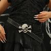 Youth Rhinestone Skull Belt Jeans Decor Pu Waistbands Elegant Rivet Belt  Dress Decoration