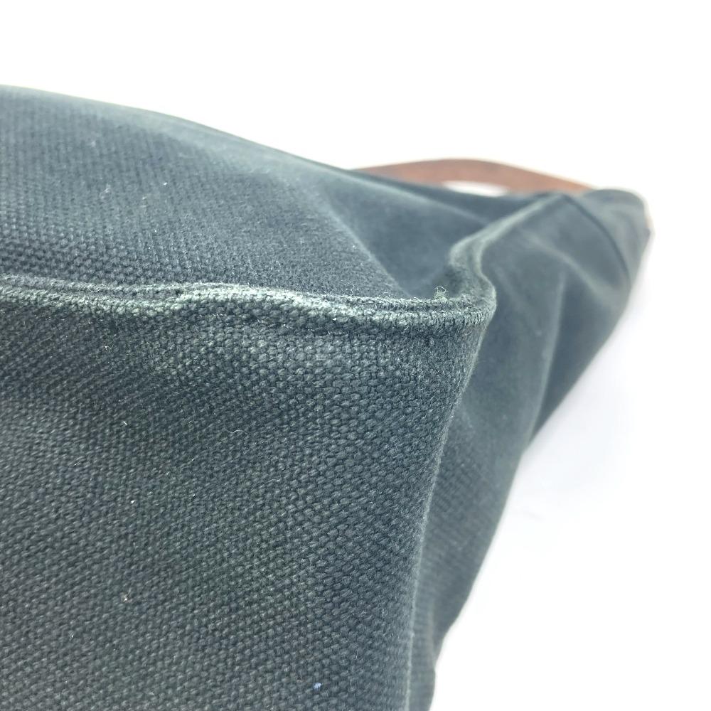 HERMES Shoulder Maruwari PM Shoulder Bag Tote Bag Canvas / Leather Black