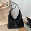 Retro Style Faux Leather Shoulder Bag for Women Minimalist Solid Color Commuter Handbag Trendy Daily Tote Purse CLE