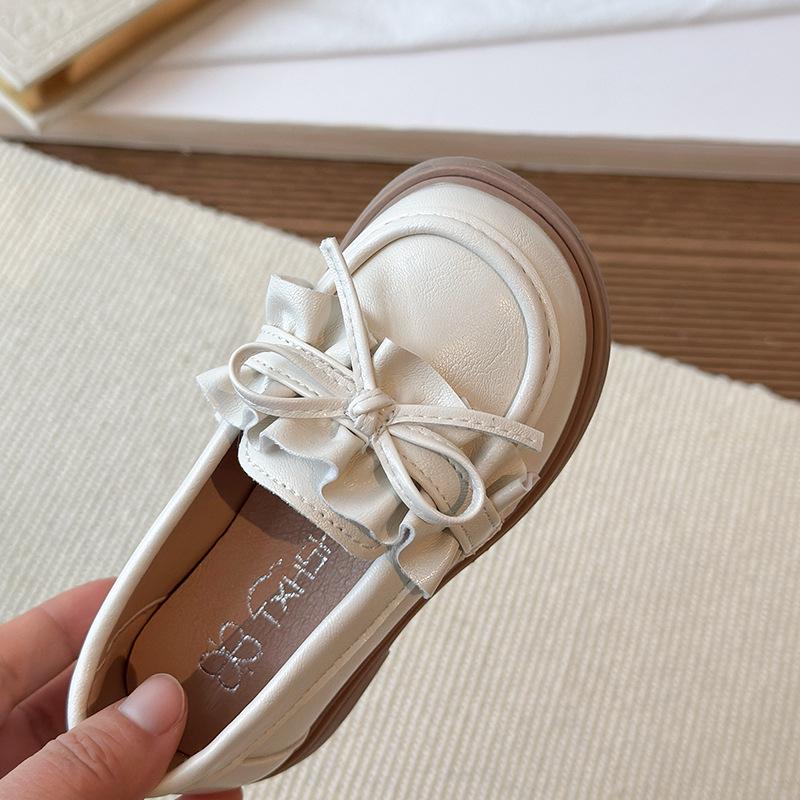 Frühling 2026 Neue Mode: Koreanische Leder-Prinzessin- und Alltags-Schuhe für kleine Mädchen