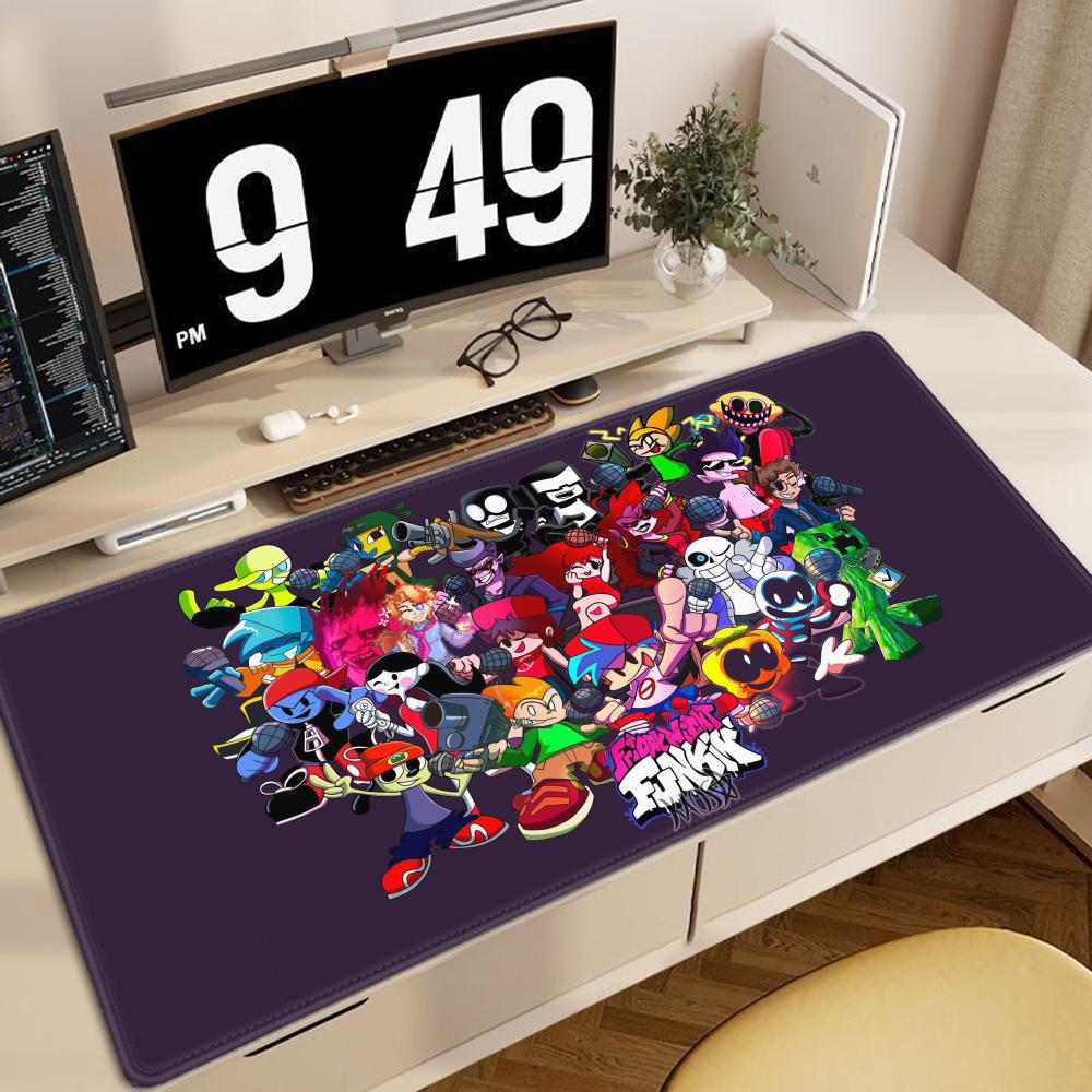 Large Mouse Pad XXL Gaming Accessories Office Gamer Keyboard Desk Mat Non-Slip Laptop Hot Games Friday Night Funkin FNF Mousepad