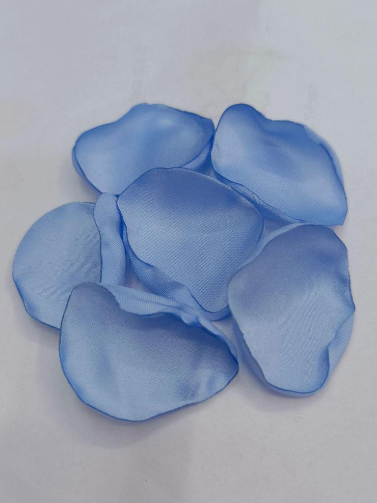 Dekoracje z tkaniny w kształcie płatków na ceremonię ślubną - Kwiatowe akcesoria z przypalanymi brzegami