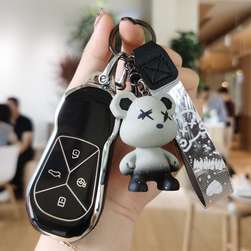 Xiaopeng P7/G3 2021-2022 Car Key Protective Cover with Buckle for Men & Women