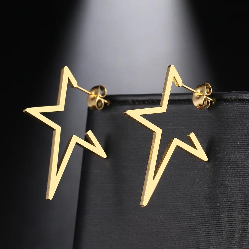 Stainless Steel Earrings Gothic Ear Studs Fashion Stud Earrings  Girl