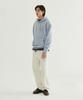 C Logo Hoodie Melange Gray
