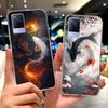 For Vivo V21 4G Case V2066 V2108 New Luxury Flowers Painted Cover Soft Slim Phone Case For Vivo V21e V2061 V 21 VivoV21 e Fundas