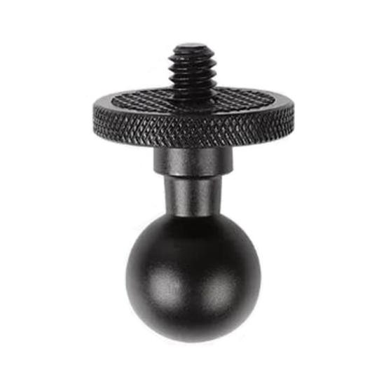 Camera Mount Clamp 360-degree Swivel 17mm Ball Head Magic Arm with Clamp Camera Adapter Clip with 1/4" Thread for GoPro Camera