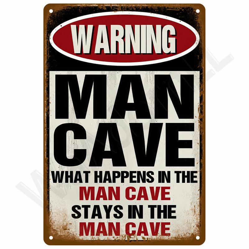 Retro Metal Sign Wall Art Mural Aesthetic Room Home Decor Items Poster Vintage Metal Plate Garage Decoration Tin Sign Plates Bar