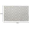 Tapis - DKD Home Decor - Standard - Blanc Et Noir - Polyester Et Coton - 120x190 Cm