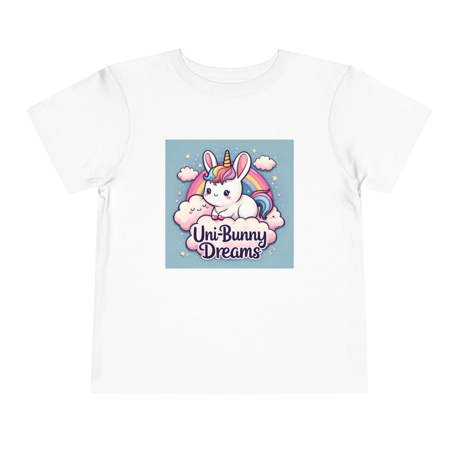 Toddler Uni Bunny Dreams Shirt Cute Kawaii Unicorn Bunny Fantasy Girl T-Shirt L