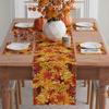 XCHI Fall Maple Leaves Pinecone Table Runner Table Decoration for Kitchen Dining Dinner Autumn Home Decor 13x72 Inch