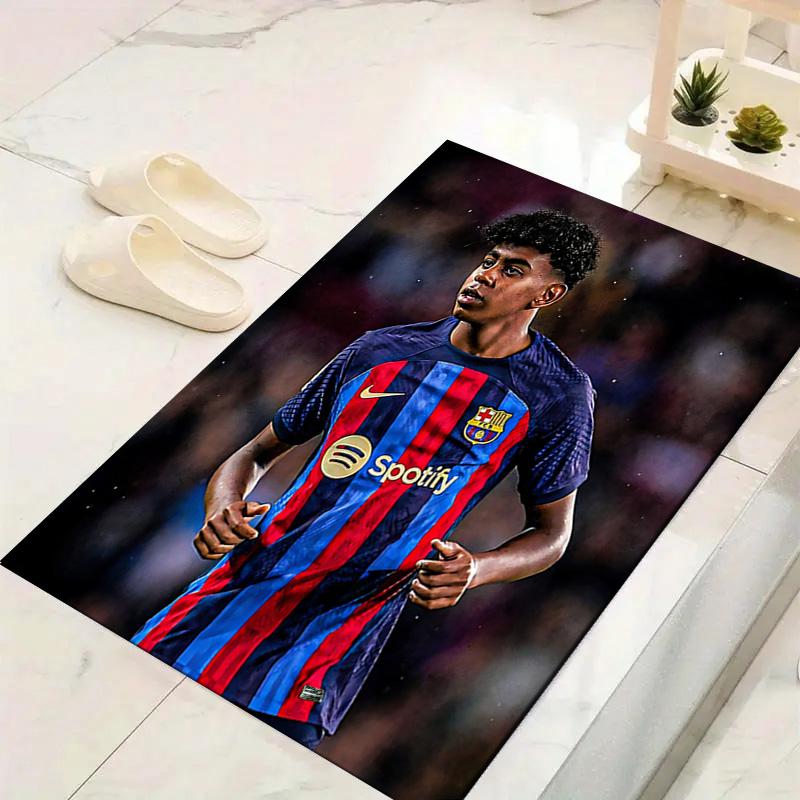 1pc Brazilian Football Legend Rug, Office Carpet Indoor Outdoor Entrance Doormat, Non-Slip Soft And Comfortable, Living Room. DT7070103