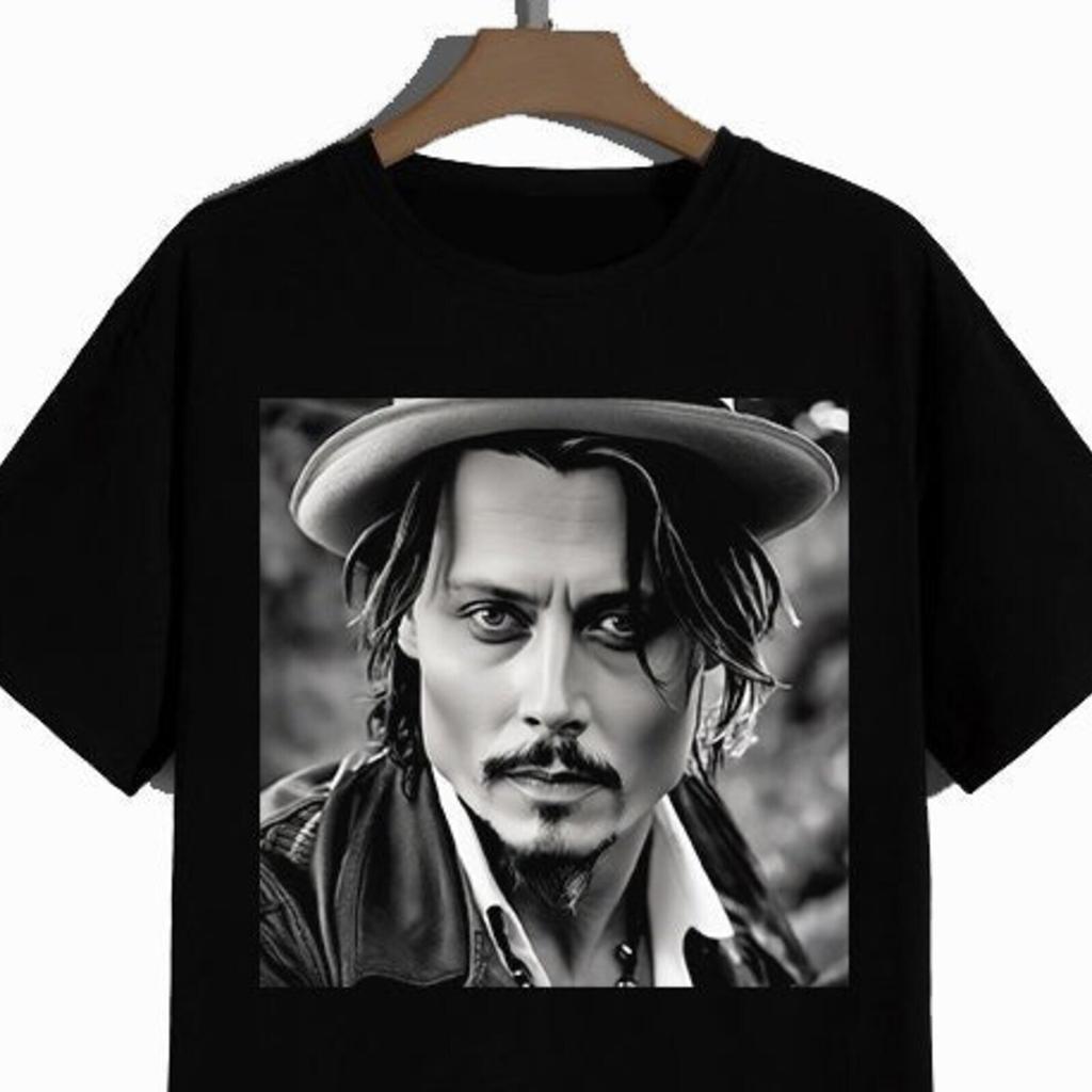 Johnny Depp marškinėliai T-shirt 3, Johnny Depp marškinėliai, Johnny Depp prekių dovana, dizaino t