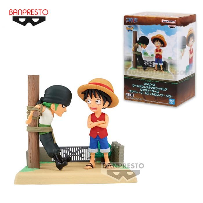 Banpresto One Piece Log Story Monkey D. Luffy & Roronoa Zoro Bandai Spirits World Collectible Figure