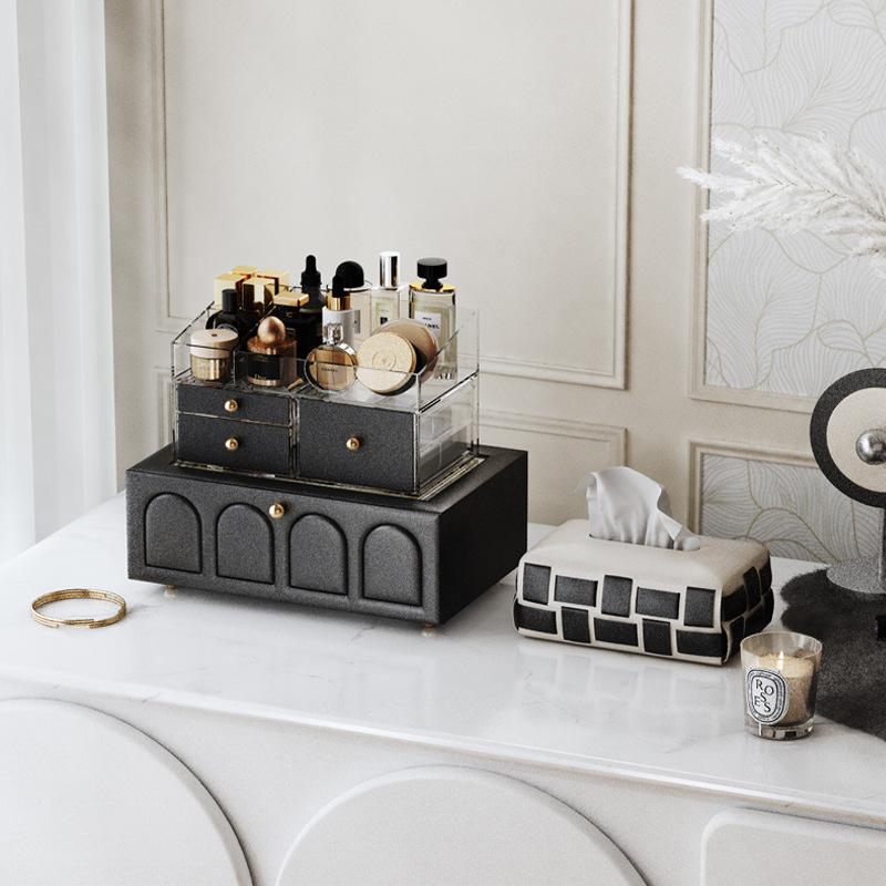 European Jewelry Storage Box Ring Necklace Bracelet Bracelet Jewelry Storage Large Capacity High-end Jewelry Storage Box