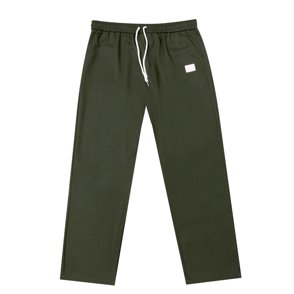 Casual Slim-fit Devítibodové pánské kalhoty Jednobarevné Casual Kapesní kalhoty