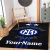 Inter Milan Personalized Text Floor Rug Office Rug Suitable for Living Rooms Study room Balcony Decorate room Antislip Carpet Anime Office Decor