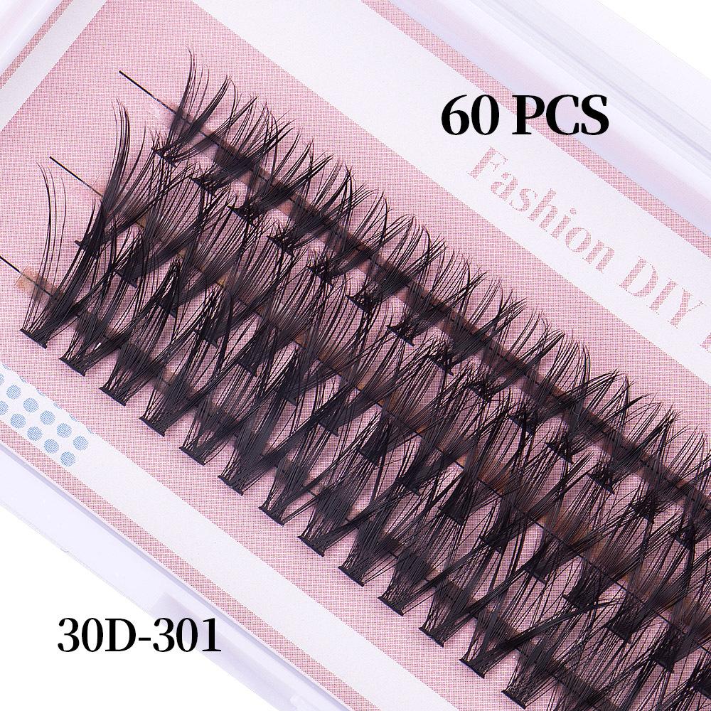 Diy Segmented False Eyelashes 3 Rows 12-16M With Glue Tweezers Set Combination Eyelashes