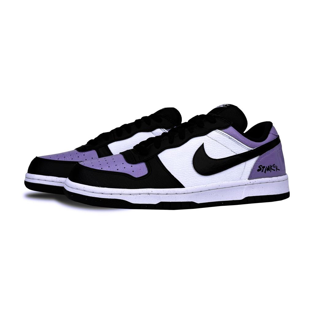 Nike Big Abrasion Resistant Abrasion Resistant Low top Skateboard Shoes Men's Purple Black 355152-016(Team1417-)