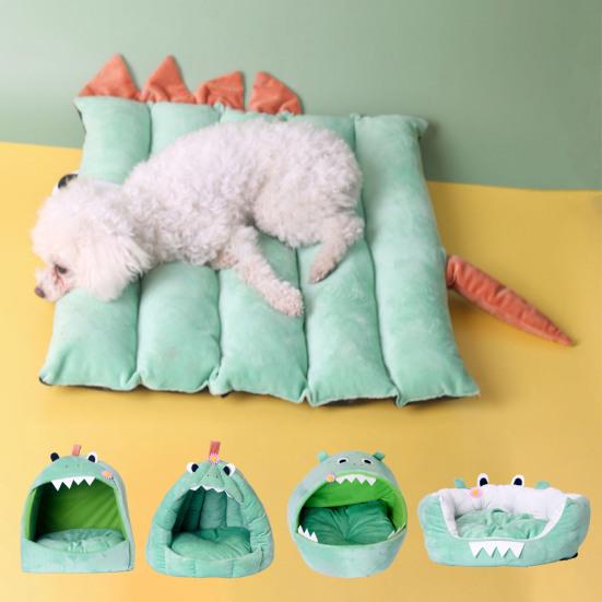 

Милая удобная легкая лежанка для собак в форме крокодила для домашних животных и кошек.