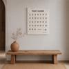 Cotton and Linen Material Pocket Chart Organizer Large Size Wall Hanging Organizer  For Bedroom