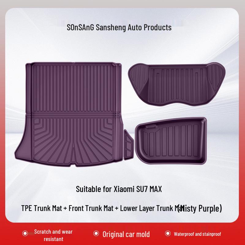 Custom TPE Car Floor Mats for Xiaomi SU7/SU7 Pro/Max - Five-Seater Interior Upgrade