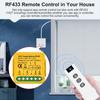 Tuya Smart WiFi RF433 Curtain Switch Module with Remote Control for Electric Roller Shutter Blind Motor Works with Alexa Google