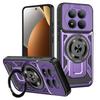 Luxury Magnetic Stand Phone Cases for Xiaomi Redmi Note 15 14 13 Pro Plus Shockproof Armor Carbon Fiber Clashing Protector Cover
