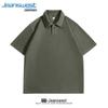 Jeanswest Men's Waffle Knit Short Sleeve Polo Shirt