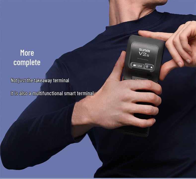 SUNMI V2s POS Printer for Catering, Retail, and Fashion with NFC, Member Scanning, and Label Printing.