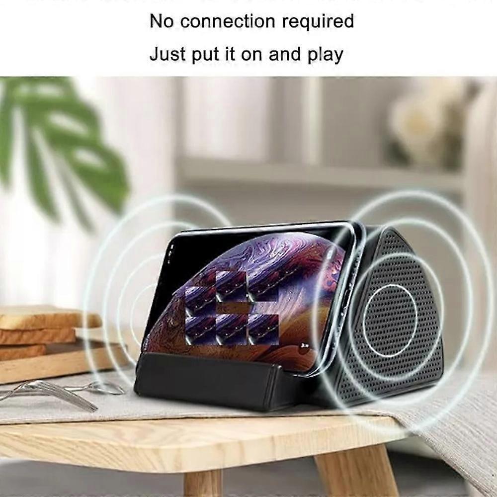 Wireless Induction Wire-Free Speaker,Rechargeable Portable Holder Speaker