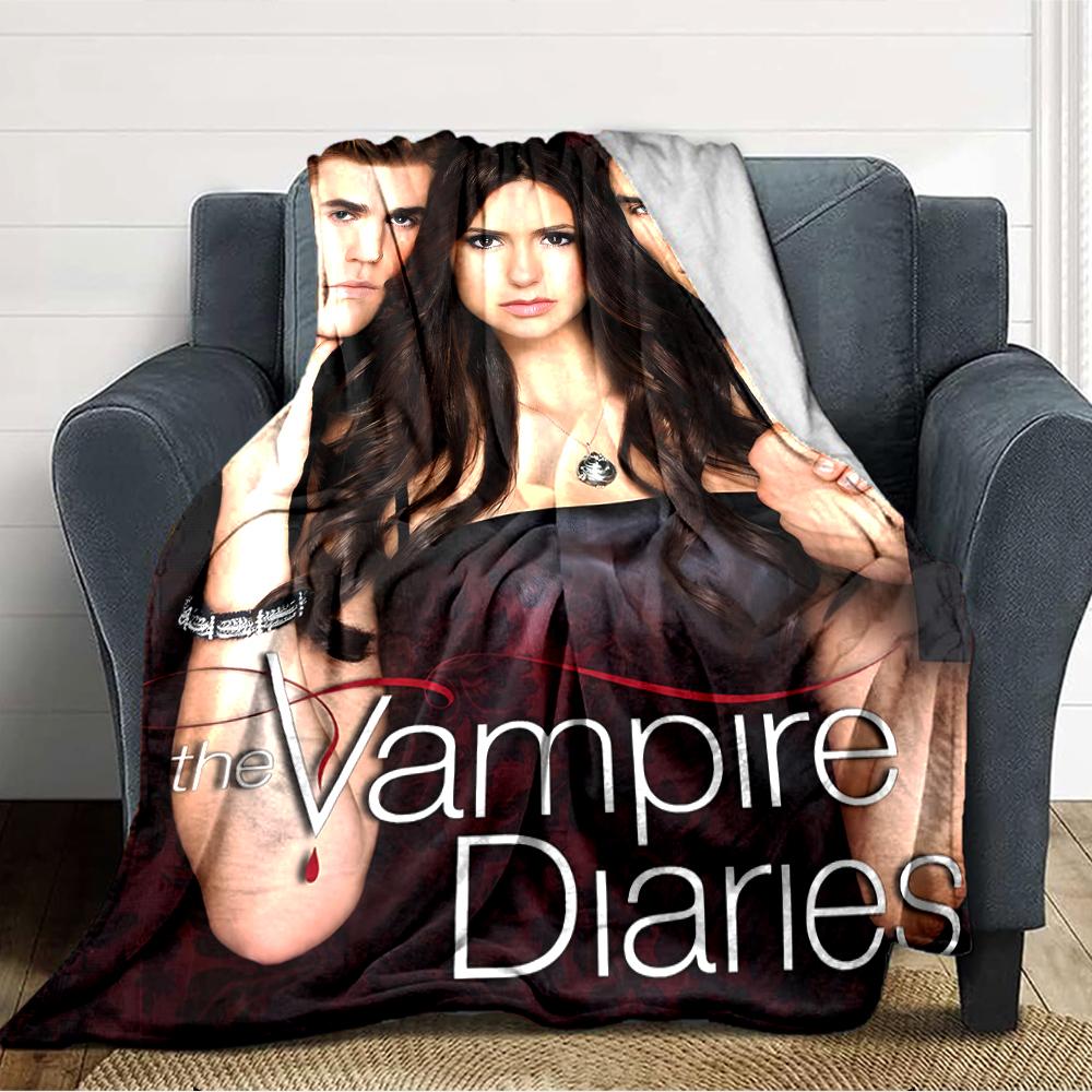 1pc The Vampire Diaries3 Blanket, Gift, for Men and Women, Soft Blanket, Good for Sofa Bed Couch Travel, Lightweight Flannel Blanket