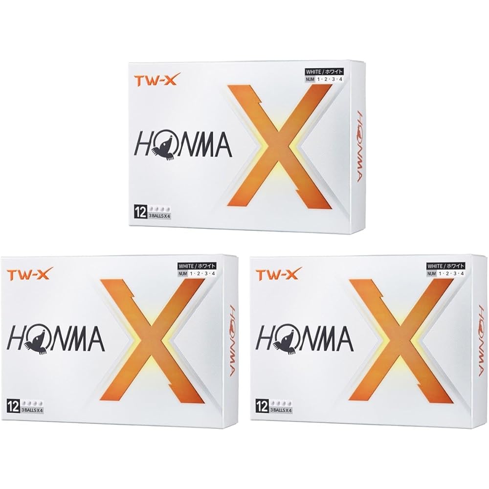 Honma TW-X Golf Balls 3 Dozen Set (36 Balls) White