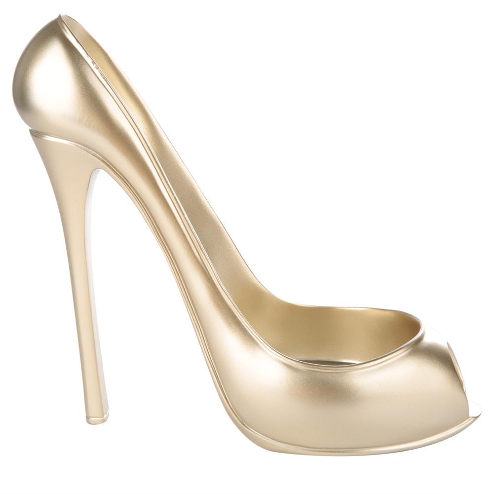 Novelty High Heel Shoe Wine Bottle Holder Storage Wine Rack Home Decor(Golden)
