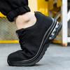 Summer Air Cushion Work Safety Shoes For Men Breathable Work Sneakers Steel Toe Shoes Anti-puncture Safety Protective Shoes