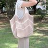 Casual large-capacity knitted bag women's new popular versatile shoulder bag fashion tote woven bag