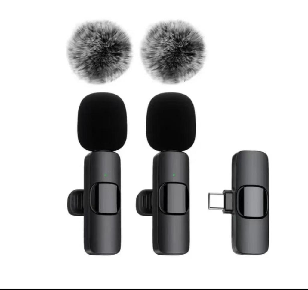 K9 Wireless Lavalier Microphone Set for Mobile Streaming and Noise Reduction