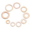 100-400PCS Copper Washer Gasket Nut And Bolt Set Flat Ring Seal Assortment Kit With Box M4/M5/M6/M8/M10/M12/M14 For Sump Plugs