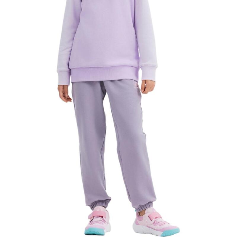DECATHLON 500 Series Warm Loose Simple Skin-Friendly Sweatpants Smoky Purple Teen