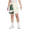 Nike Logo-Print Kordelzug Elastischer Bund Freizeitshorts Damenshorts Beige FN2247-110