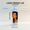 1PC Curly Hair Dark Skin Lady 750ml Color Plastic Sports Water Bottle Leakproof Flip Straw Lid Suitable for Sports Office Home Use