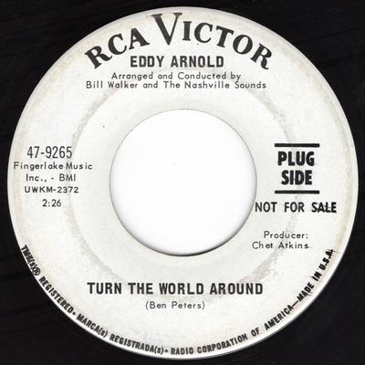 7inch Record EDDY ARNOLD - Turn The World Around / The Long Ri 479265PROMO RCA Victor 1967 US Folk Used