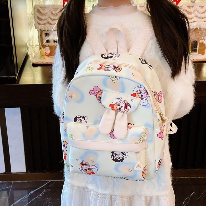Kids Unisex Versatile Backpack With Fun Cartoon Patterns For School Playtime And