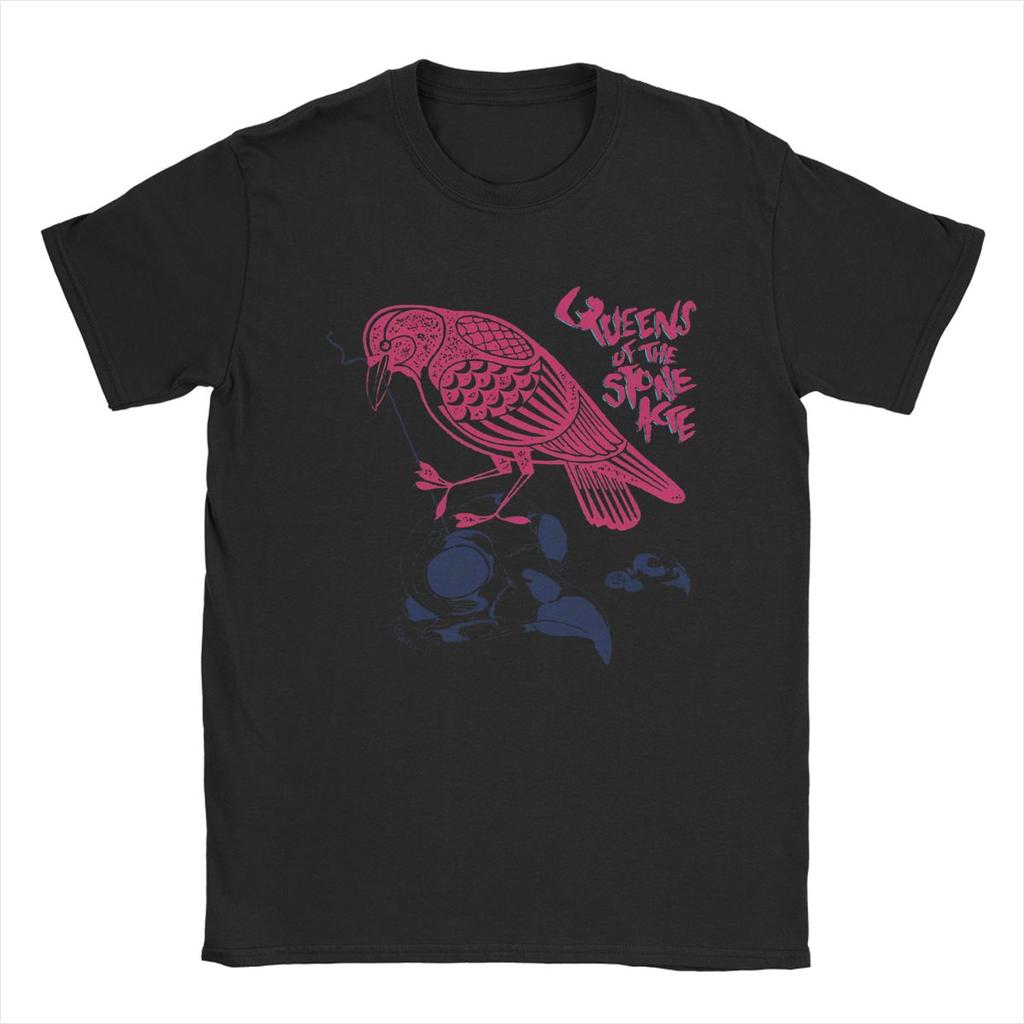 Men's Queens Of The Stone Age T Shirt Cotton Clothing Vintage Short Sleeve Round Collar Tee Shirt Graphic T-Shirt
