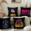 R-RockS K-Kiss Band Musik Kissenbezug Plüschstoff Weicher Kissenbezug Beidseitiger Druck Kissenhülle Haushaltsgeschenke